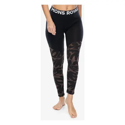 Dámské legíny Mons Royale Cascade Merino Flex Legging - signal lost