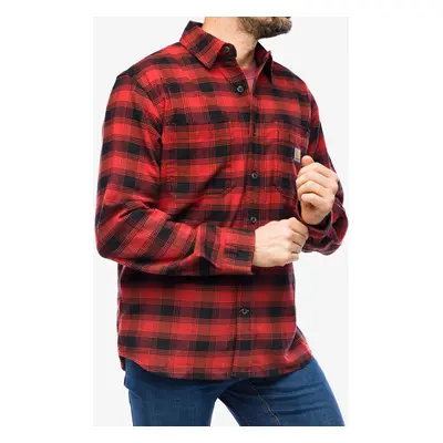 Turistická košile Cartartt Flannel L/S Plaid Shirt - red ochre