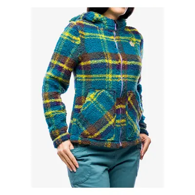 Fleecová mikina dámská E9 Anais - green tartan