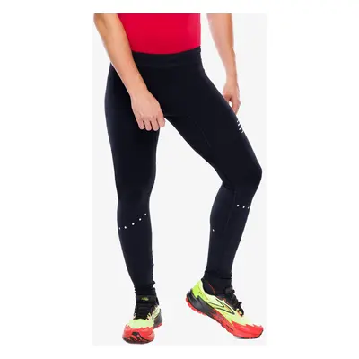 Legíny na běhání Compressport Winter Running Legging - black