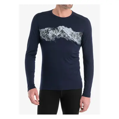 Pánská mikina Icebreaker Merino Oasis LS Crewe Remarkables - midnight navy