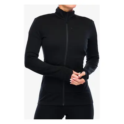 Dámská rozepínací mikina Icebreaker Merino Quantum IV LS Zip - black