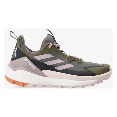 Turistické boty dámské adidas TERREX Free Hiker Low - olive str/prelo fig/amber tin