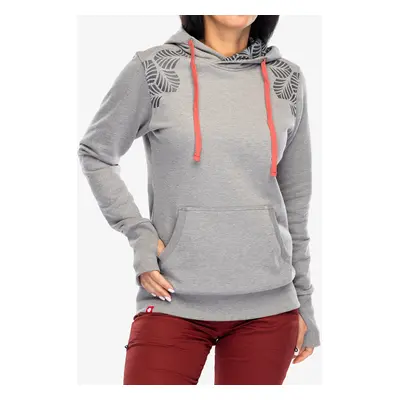 Dámská mikina s kapucí Ocun Hoodie - grey paloma/silverscone