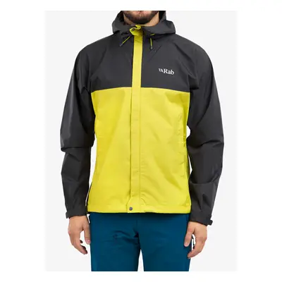 Nepromokavá bunda Rab Downpour Eco Jacket - graphene/zest