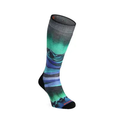 Dámské ponožky Smartwool Ski Targeted Cushion Compression Print OTC Socks - black