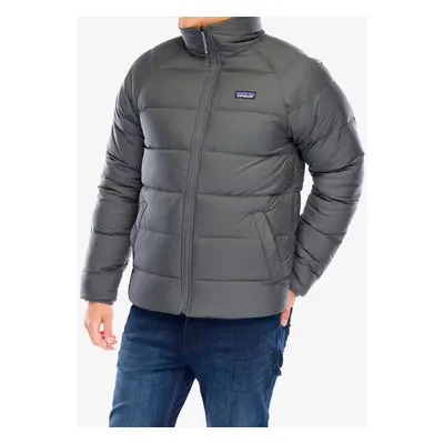 Péřová bunda Patagonia Reversible Silent Down Jacket - forge grey