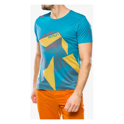 Lezecké triko La Sportiva Comp T-Shirt - tropic blue/bamboo