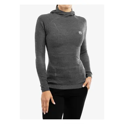 Dámská termální mikina Ortovox Merino Thermovent Hoody - dark grey blend