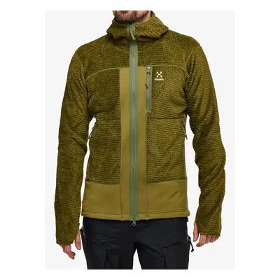 Mikina s kapucí Haglofs Vassi Mid Hood - olive green