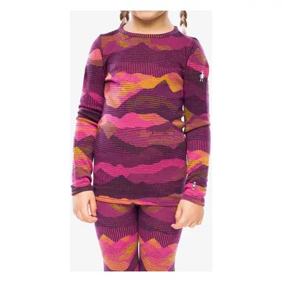 Dětská mikina Smartwool Classic Thermal Merino Base Layer Crew Boxed - purple iris mtn