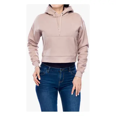 Dámská mikina s kapucí Black Diamond Crop Pullover Hoody - pale mauve