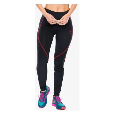 Dámské běžecké legíny La Sportiva Instant Pant - black/cherry tomato