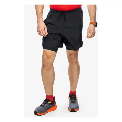 Běžecké kraťasy Under Armour Launch inch 2-in-1 Short - black/black/reflective