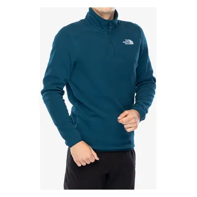 Fleece mikina The North Face Glacier 1/4 Zip - midnight petrol