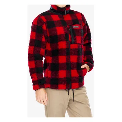 Fleecová mikina Columbia Winter Pass Printed Fleece II - mountain red check