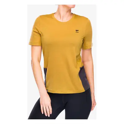 Dámské cyklistické triko Mons Royale Tarn Merino Shift Tee - shale/cumin