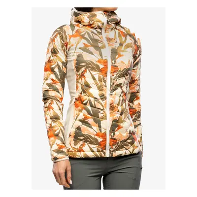 Zateplená bunda dámská Columbia Powder Pass Hooded Jacket - chalk floriculture print