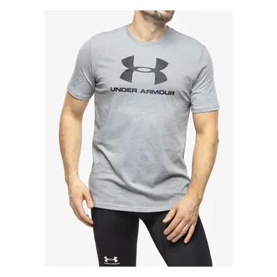 Tréninkové tričko Under Armour Sportstyle Logo SS - steel