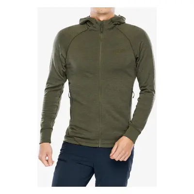 Mikina s kapucí Rab Nexus Hoody - olive/olive