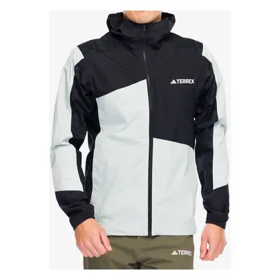 Pánská bunda do deště adidas TERREX Xperior Hybrid Primeknit Rain Jkt - wonsil/black