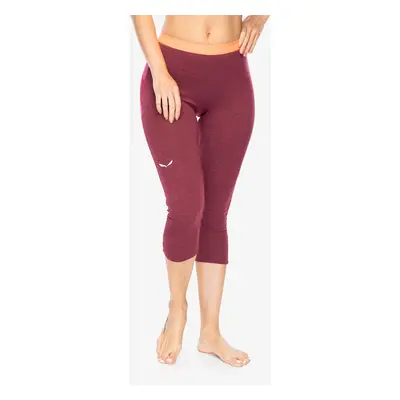 Dámské legíny Salewa Boe Alpine Merino 3/4 Tight - red