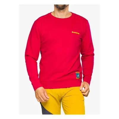 Mikina bez kapuce La Sportiva Climbing on the Moon Sweatshirt - fucsia/giallo