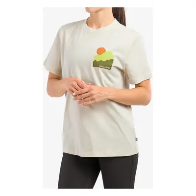 Dámské bavlněné tričko Fjallraven Nature T-shirt - chalk white