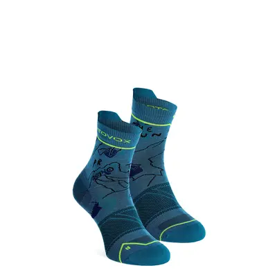 Merino ponožky Ortovox Alpine Light Quarter Socks - mountain blue