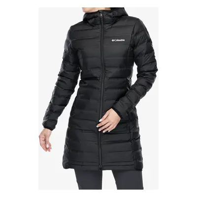 Dámský péřový kabát Columbia Lake II Down Long Hooded Jacket - black