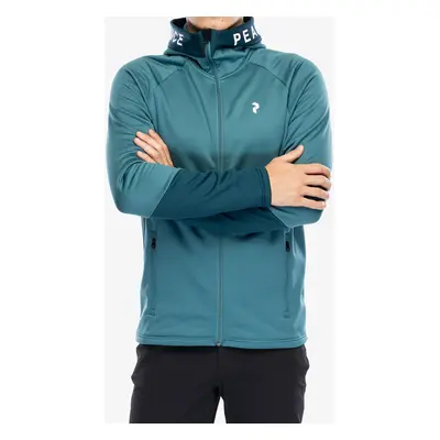 Mikina s kapucí Peak Performance Rider Zip Hood - hydro fresh/infinity teel