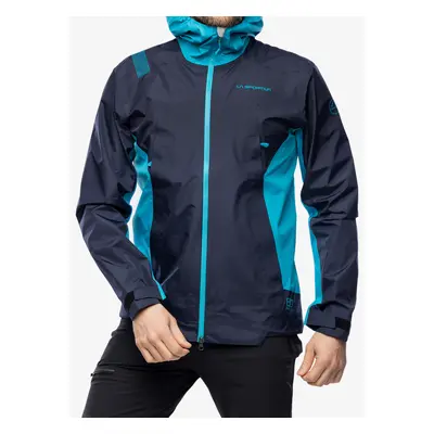 Bunda s membránou La Sportiva Discover Shell Jacket - deep sea/tropic blue