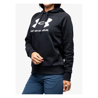 Dámská mikina Under Armour Rival Fleece Big Logo Hoody - black/white