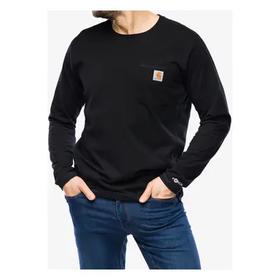 Tričko s dlouhým rukávem Carhartt Force Flex Pocket T-Shirt L/S - black