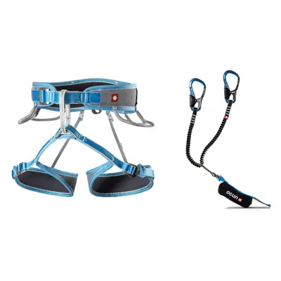 Ferratový set Ocun Via Ferrata Twist Tech Captur Pro Swivel Set - grey/blue