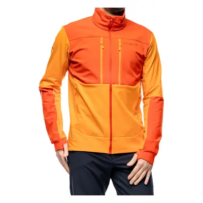 Softshellová bunda Norrona Trollveggen Hiloflex200 Jacket - orange popsicle