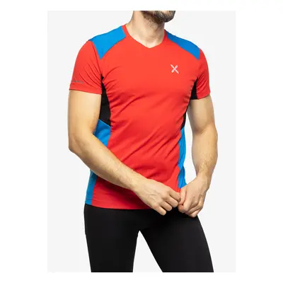 Cyklistické triko Montura Crossover T-shirt - power red/celeste