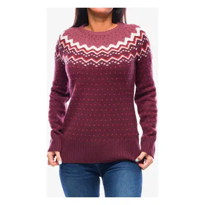 Dámský svetr Fjallraven Ovik Knit Sweater - dark garnet