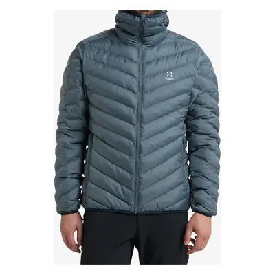 Zateplená bunda Haglofs Sarna Mimic Hood - steel blue