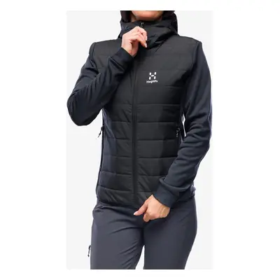 Dámská bunda Haglofs Hybrid Insulation Hood - true black