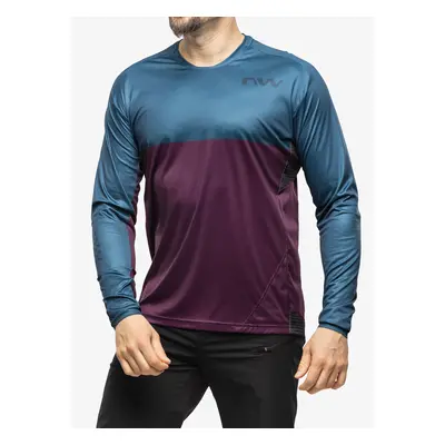 Cyklistická mikina Northwave Edge Jersey Long Sleeve - deep blue/purple