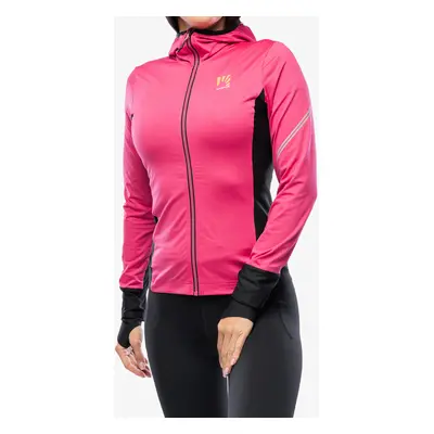 Mikina na běhání dámská Karpos Lavaredo Evo Fleece - pink/black