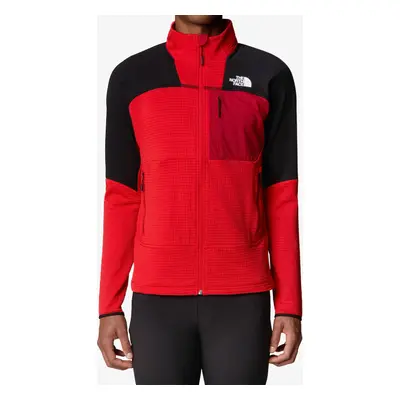 Rozepínací mikina The North Face Stormgap Powergrid Jacket - high risk red/tnf black