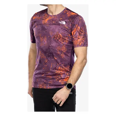 Běžecké triko The North Face Sunriser S/S - vivid flame trailglyph