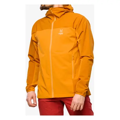 Softshellová bunda Haglofs Moran Softshell Hood - desert yellow/golden brown