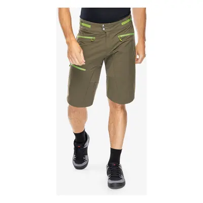 Kraťasy na kolo Norrona Fjora Flex1 Mid Weight Shorts - olive night/norrona green