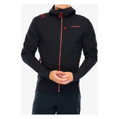 Softshellová bunda La Sportiva Descender Storm Jkt - black/cherry tomato