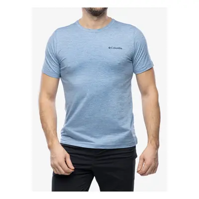 Rychleschnoucí triko Columbia Kwick Hike Back Graphic S/S Tee - skyler heather/mountainair