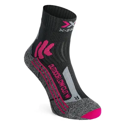 Trekingové ponožky X-Socks Trek Outdoor Low Cut - anthracite/fuchsia