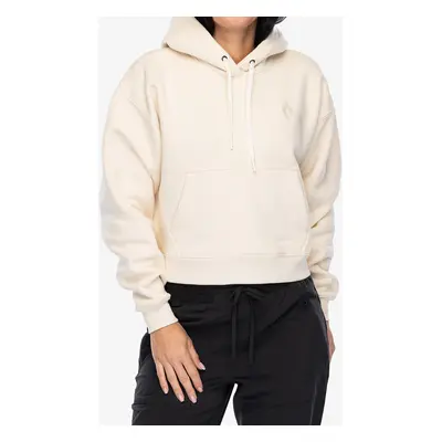 Dámská mikina s kapucí Black Diamond Crop Pullover Hoody - off white